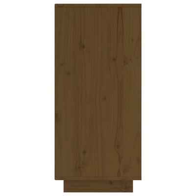 vidaXL Aparador de madera maciza de pino marrón miel 60x34x75 cm