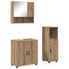 vidaXL Juego de muebles de ba&ntilde;o 3 uds. Roble artisan 61 x 35 x 64 cm