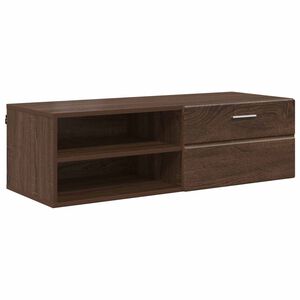vidaXL Armario de Madera con caj&oacute;n Roble Marr&oacute;n 100,5 x 39 x 30 cm