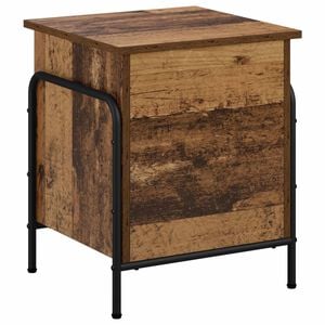 vidaXL Caja de Almacenamiento Madera envejecida 80 x 40 x 49,5 cm