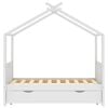 vidaXL Estructura cama ni&ntilde;os con caj&oacute;n madera pino blanco 80x160 cm