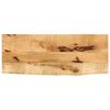 vidaXL Tablero de mesa borde natural madera maciza mango 80x20x2,5 cm