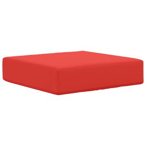 vidaXL Coj&iacute;n de asiento de exterior Rojo 40 x 40 x 8 cm 100% Poli&eacute;ster