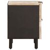 vidaXL Armario de Noche 2 pcs 40 x 33 x 46 cm Madera de mango maciza