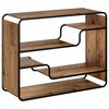 vidaXL Aparador Madera envejecida 98 x 37,5 x 75,5 cm