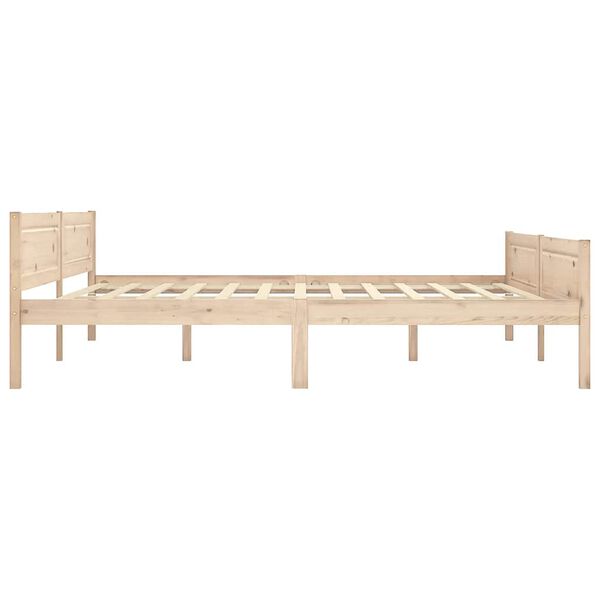 vidaXL Estructura de cama sin colch&oacute;n madera maciza de pino 180x200 cm