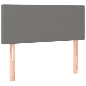 vidaXL Cabecero de tela gris oscuro 100x5x78/88 cm
