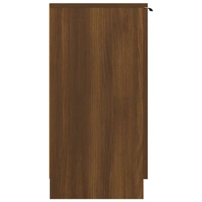 vidaXL Mueble zapatero madera contrachapada marrón roble 59x35x70 cm
