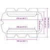 vidaXL Dosel de repuesto columpio de jardín marrón 150/130x105/70 cm