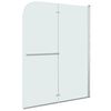 vidaXL Mampara de ducha plegable 2 paneles ESG 95x140 cm