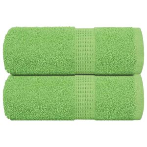 vidaXL Toallas de mano FROGN 2 uds verde manzana 30x30 cm 360 g/m&sup2;