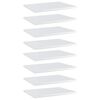 vidaXL Estante estanter&iacute;a 8uds contrachapada blanco brillo 40x30x1,5cm