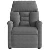 vidaXL Sill&oacute;n reclinable masaje el&eacute;ctrico tela microfibra gris oscuro