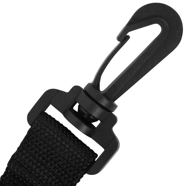 vidaXL Bandas de protecci&oacute;n de viento de sombrilla polipropileno negro