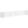 vidaXL Arriate de gaviones de hierro galvanizado 600x100x100 cm