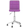 vidaXL Sillas de comedor giratorias 4 unidades cuero sint&eacute;tico morado