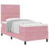 vidaXL Cama tipo Box Spring con colch&oacute;n Rosa 80 x 200 cm tela