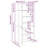 vidaXL Armario de almacenamiento 3 pcs Madera vieja