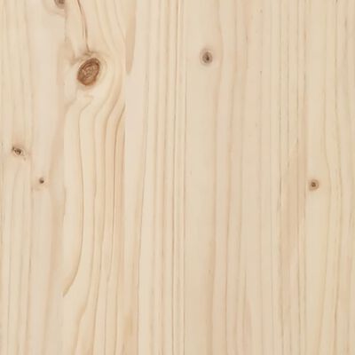 vidaXL Escritorio de madera maciza de pino 110x50x75 cm