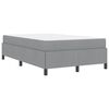 vidaXL Cama tipo Box Spring Gris Claro 120 x 190 cm tela