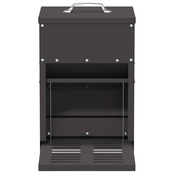 vidaXL Comedero de Pedal para Pollos Negro 25 x 42 x 40 cm