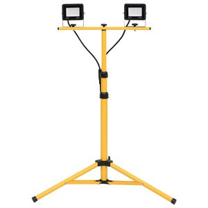 vidaXL Foco LED con tr&iacute;pode 2x20 W blanco fr&iacute;o