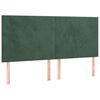 vidaXL Cama box spring con colch&oacute;n terciopelo verde oscuro 180x200 cm