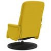 vidaXL Sill&oacute;n reclinable masaje con reposapi&eacute;s terciopelo amarillo