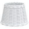vidaXL Pantalla para l&aacute;mpara mimbre blanco &Oslash;30x20 cm