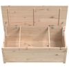 vidaXL Caja de almacenamiento madera maciza de pino 110x50x45,5 cm