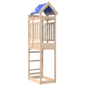 vidaXL Torre de Juego Marr&oacute;n 52.5 x 85 x 239 cm Madera de pino macizo