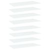 vidaXL Estantes para estanter&iacute;a 8 uds contrachapada blanco 80x20x1,5cm