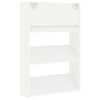 vidaXL Zapatero de pared madera contrachapada blanco 60x18x90 cm