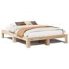 vidaXL Estructura de cama sin colch&oacute;n madera de pino blanca 140x200 cm