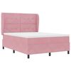 vidaXL Cama tipo Box Spring con colch&oacute;n Rosa 200 x 140 cm Poli&eacute;ster