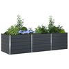 vidaXL Jardinera Antracita 195 x 100 x 45 cm Acero Galvanizado