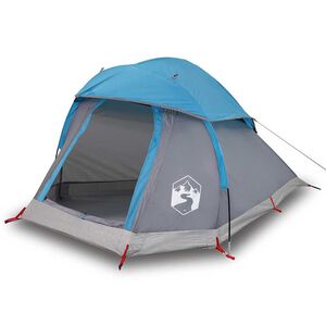 vidaXL Tienda de campa&ntilde;a igl&uacute; para 1 persona impermeable azul