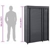 vidaXL Armarios plegables 2 unidades de tela gris 110x45x175 cm
