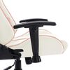 vidaXL Silla de gaming de cuero sint&eacute;tico blanco y rosa