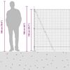 vidaXL Valla con Poste Gris 1,5 x 10 m Acero y PVC
