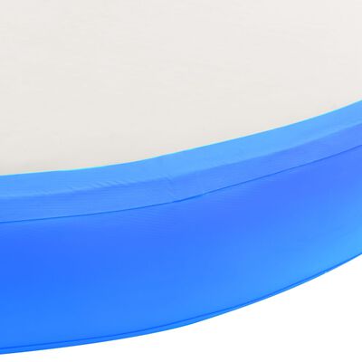 vidaXL Esterilla inflable de gimnasia y bomba PVC azul 100x100x20 cm