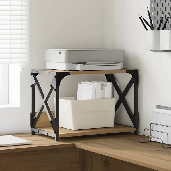 vidaXL Soporte para Impresora Roble artesanal 44 x 26 x 31.5 cm