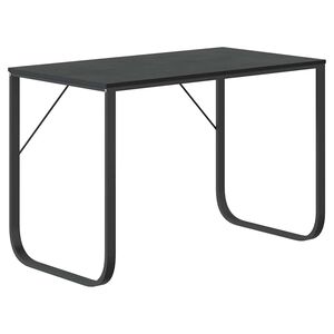 vidaXL Escritorio de ordenador madera de ingenier&iacute;a negro 110x60x73 cm