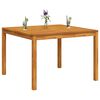 vidaXL Mesa de comedor de jard&iacute;n madera maciza de acacia 110x110x75 cm