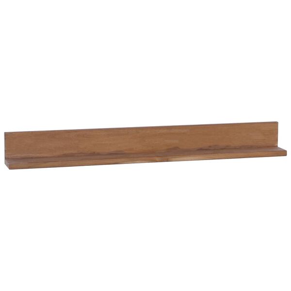 vidaXL Estantes de pared 2 unidades 90x10x10 cm madera maciza de teca