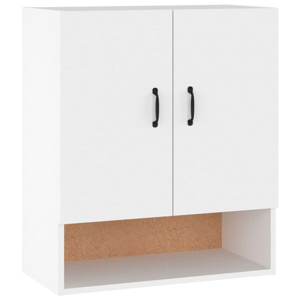vidaXL Armario de pared madera contrachapada blanco 60x31x70 cm