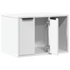 vidaXL Mueble arenero para gatos madera ingenier&iacute;a blanco 60x40x40 cm