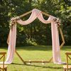 vidaXL Arco de Boda Marr&oacute;n Claro 221 x 92 x 216 cm