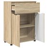 vidaXL Gabinete de Ba&ntilde;o con caj&oacute;n Roble Sonoma 72,5 x 36,5 x 100 cm