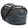DERYAN Cuna de viaje desplegable Toddler Luxe con mosquitera negro